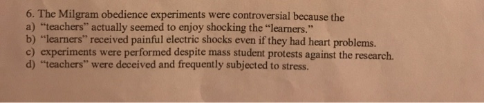 the milgram obedience experiments were controversial because