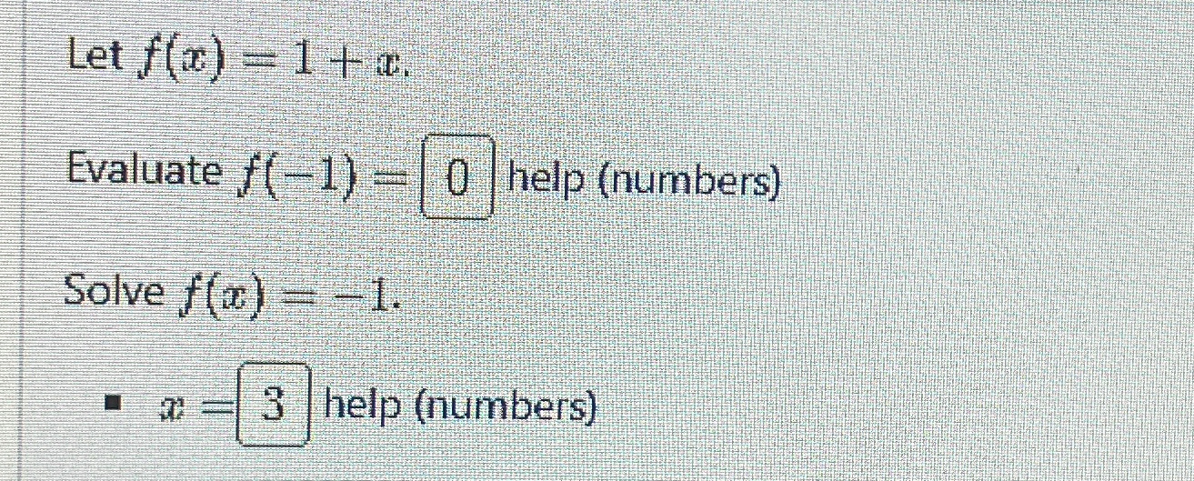 Solved Let F X 1 X Evaluate F 1 0 ﻿help Numbers Solve