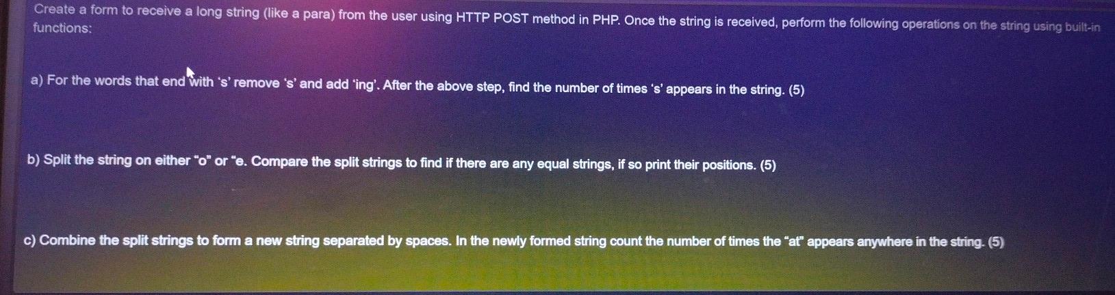 Solved Course : Internet and Web programming Please answer | Chegg.com