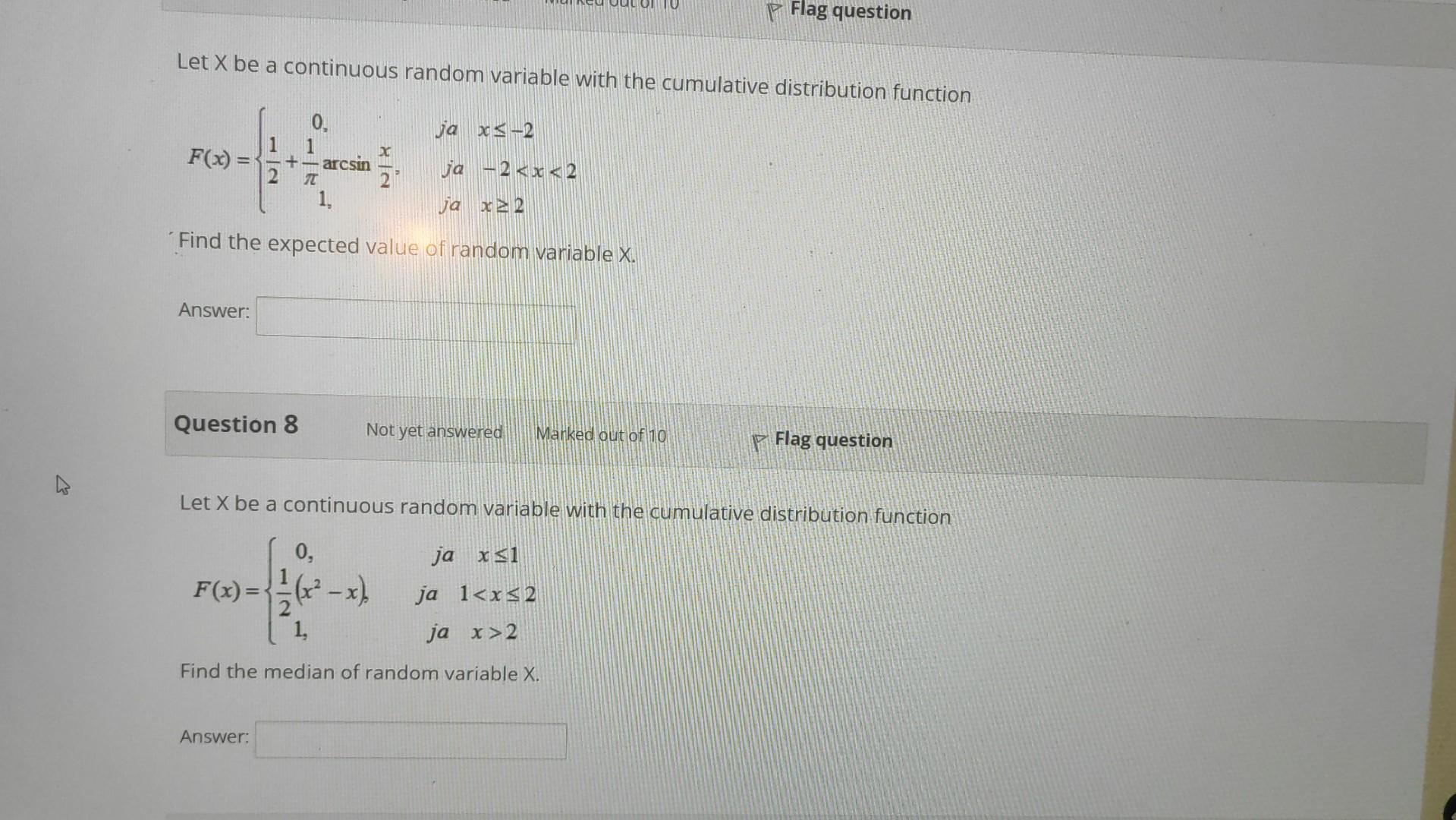 Solved Let X Be A Continuous Random Variable With The | Chegg.com