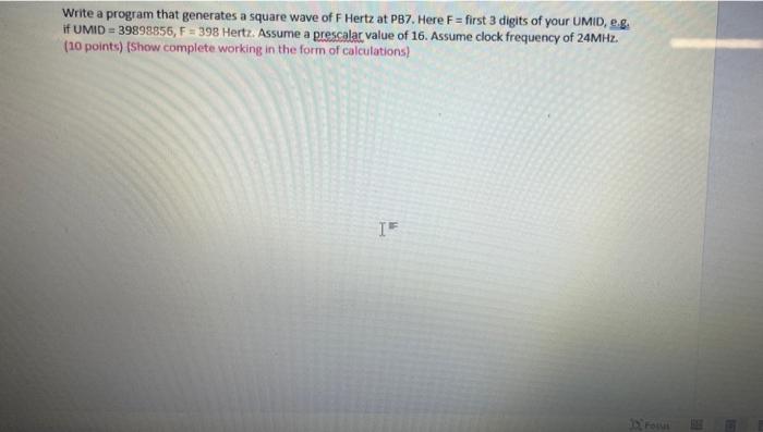 Solved Write a program that generates a square wave of F | Chegg.com