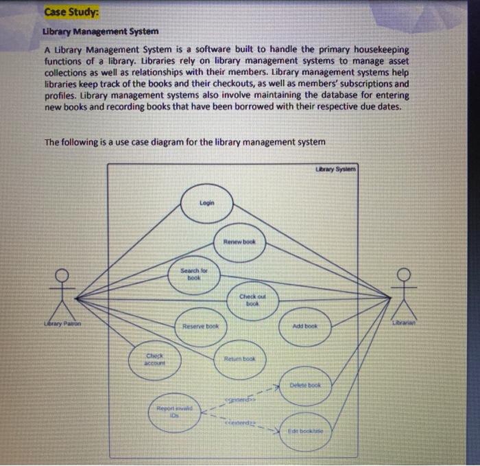 explain case study of atm library management system