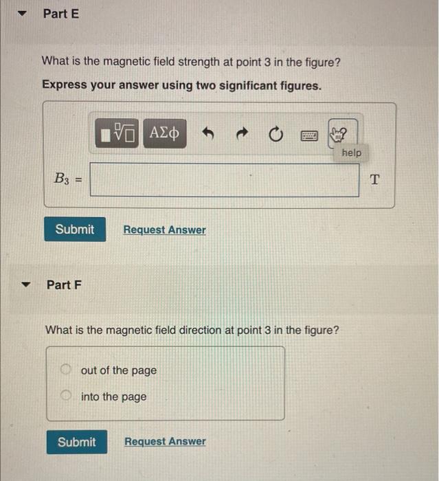 Solved What is the magnetic field strength at point 1 in the | Chegg.com