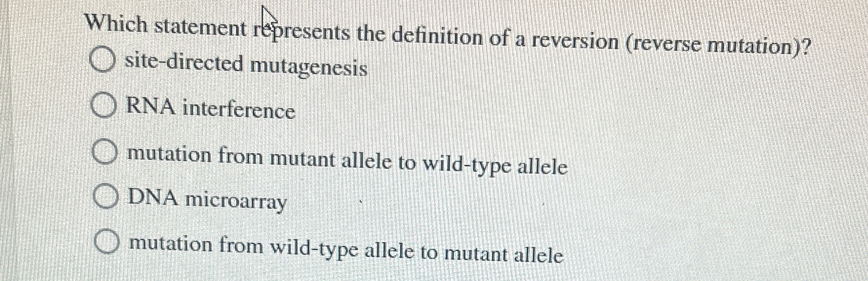 Solved Which statement represents the definition of a