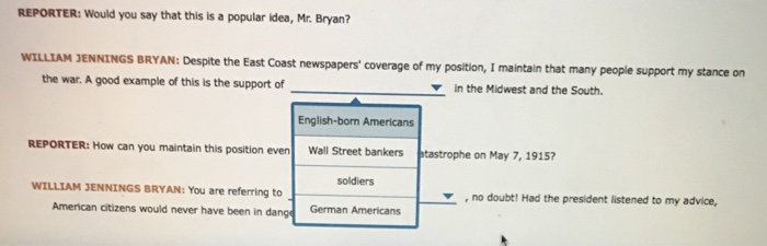Solved REPORTER: Would you say that this is a popular idea, | Chegg.com