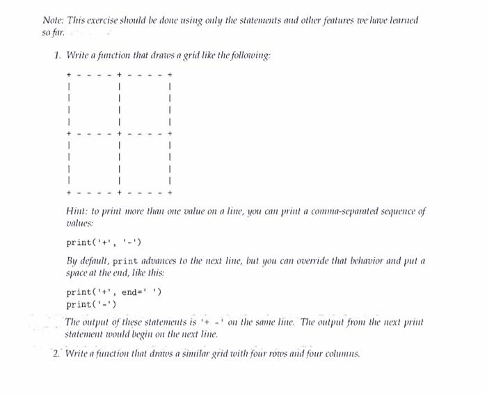 Solved Note This exercise should be done using only the Chegg