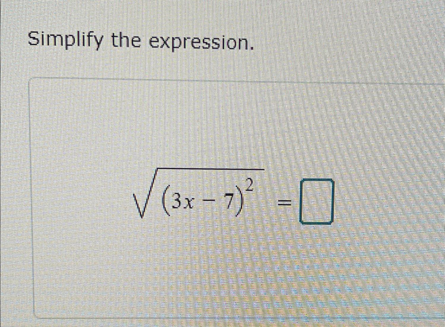 simplify the expression 3 x 4 2 2x 1