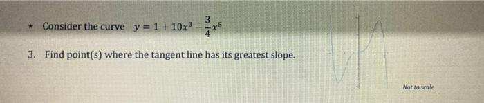 Solved 3 * Consider the curve y = 1 + 10x3 3. Find point(s) | Chegg.com