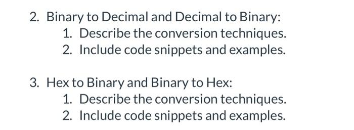 Solved 2. Binary to Decimal and Decimal to Binary: 1. | Chegg.com
