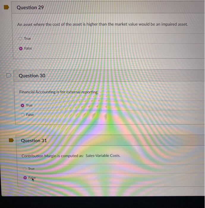 Solved Question 29 An asset where the cost of the asset is | Chegg.com
