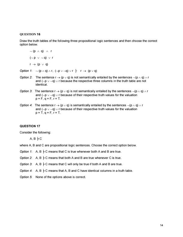 Solved QUESTION 16Draw the truth tables of the following | Chegg.com