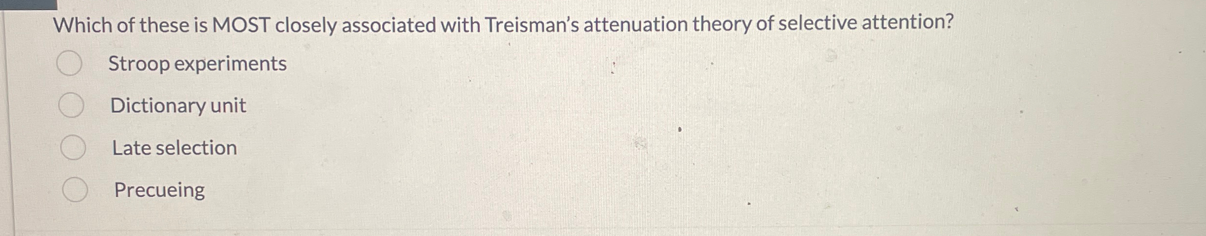 Solved Which of these is MOST closely associated with | Chegg.com
