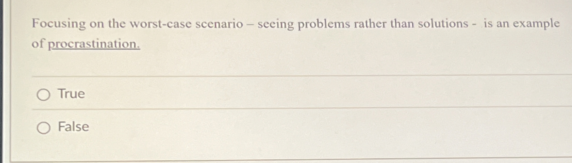 Solved Focusing on the worst-case scenario - ﻿seeing | Chegg.com