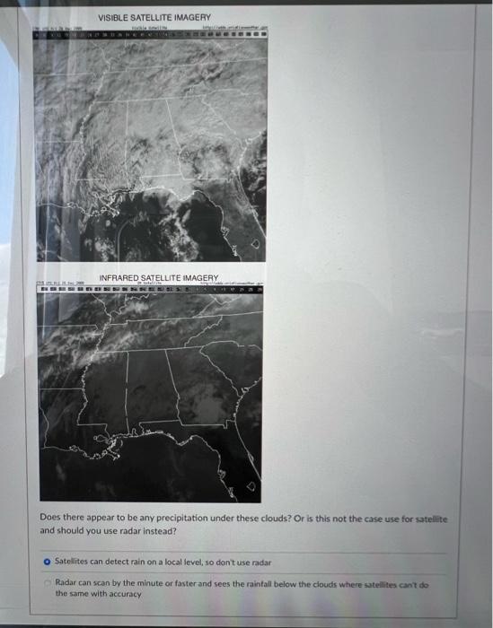 Does there appear to be any precipitation under these clouds? Or is this not the case use for satellite and should you use ra