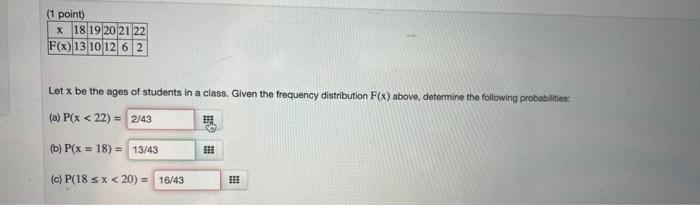 Solved Let X Be The Ages Of Students In A Class. Given The | Chegg.com