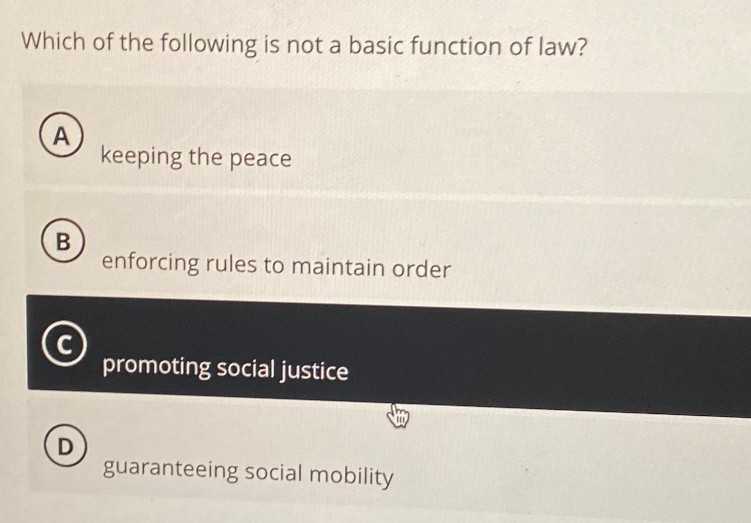 Solved Which of the following is not a basic function of | Chegg.com