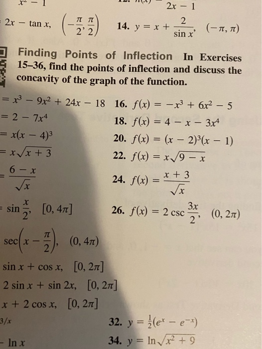 Solved X 1 11 I 2x 1 2x Tan X 14 Y X 2 Chegg Com