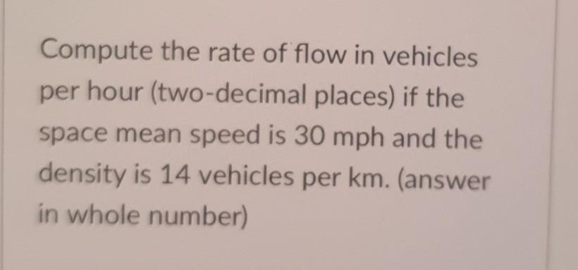 30 miles per outlet hour in km