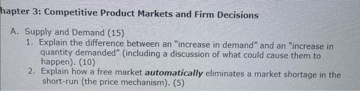 Solved lapter 3: Competitive Product Markets and Firm | Chegg.com
