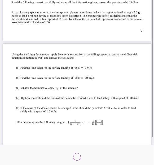 Solved Read the following scenario carefully and using all | Chegg.com