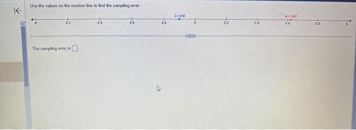 Solved Use the values on the number line to find the | Chegg.com