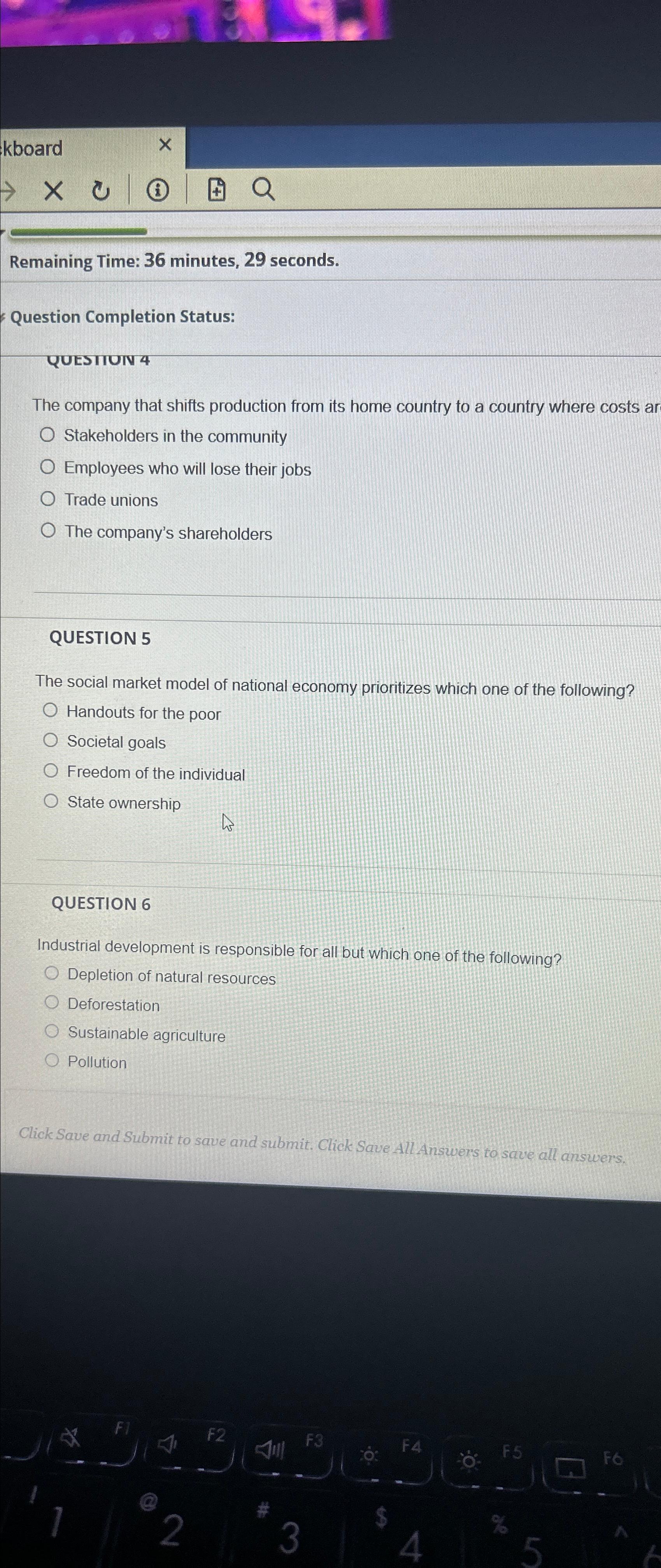 Solved Remaining Time: 36 ﻿minutes, 29 ﻿seconds.Question | Chegg.com