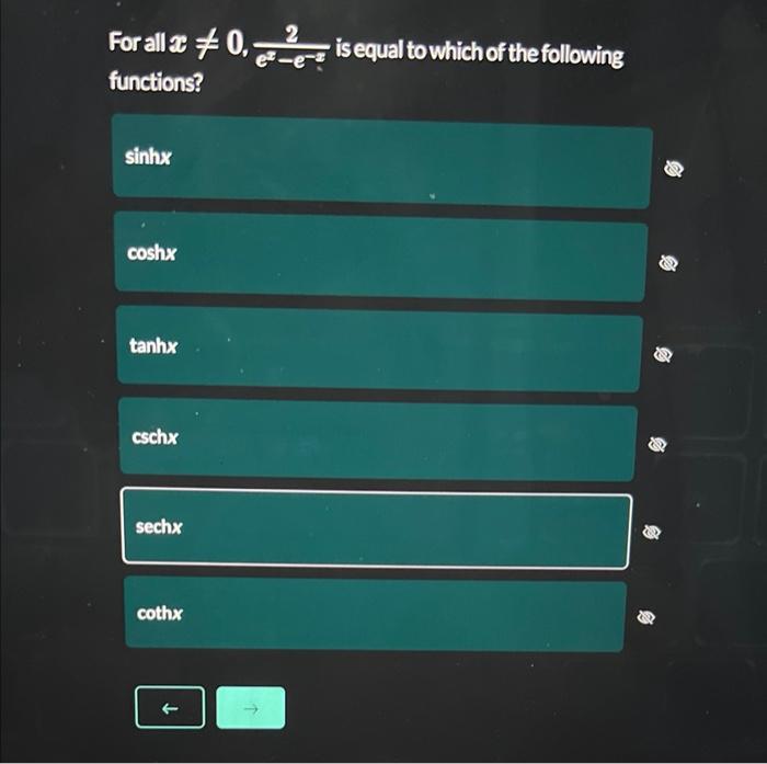 solved-for-all-x-2ex-e-x-is-equal-to-which-of-the-following-chegg