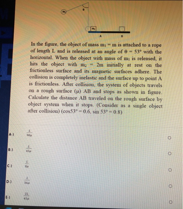 Solved In the figure, the object of mass m - m is attached | Chegg.com