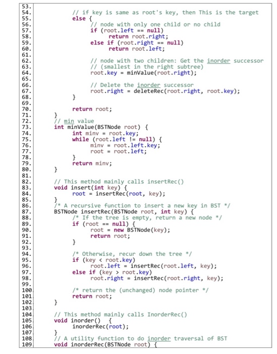 Solved LAB_10 // Recursive solution BST from | Chegg.com