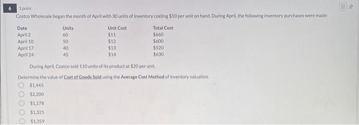 Solved 1 Point Waimart Is A Merchandising Company That Uses 