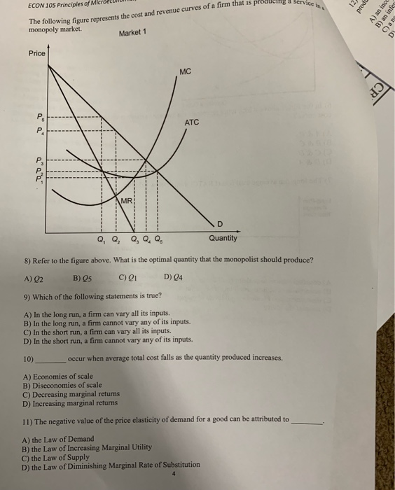 Solved Section A: MULTIPLE CHOICE QUESTIONS: Choose the one | Chegg.com