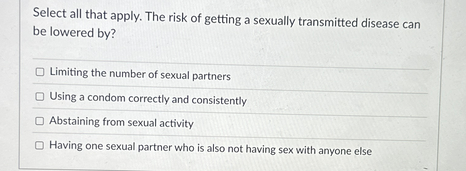 HOW CAN MEN REDUCE THE RISK OF GETTING A SEXUALLY TRANSMITTED visual data 4