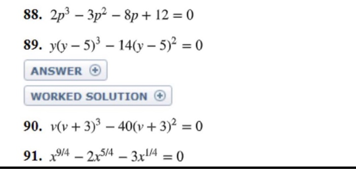 Solved 2p3 3p2 8p 12 0 Y Y 5 3 14 Y Chegg Com