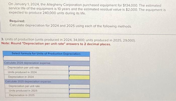 Solved On January 1 2024 The Allegheny Corporation Chegg Com   Image