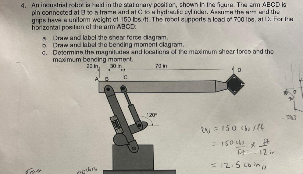 An industrial robot is held in the stationary | Chegg.com