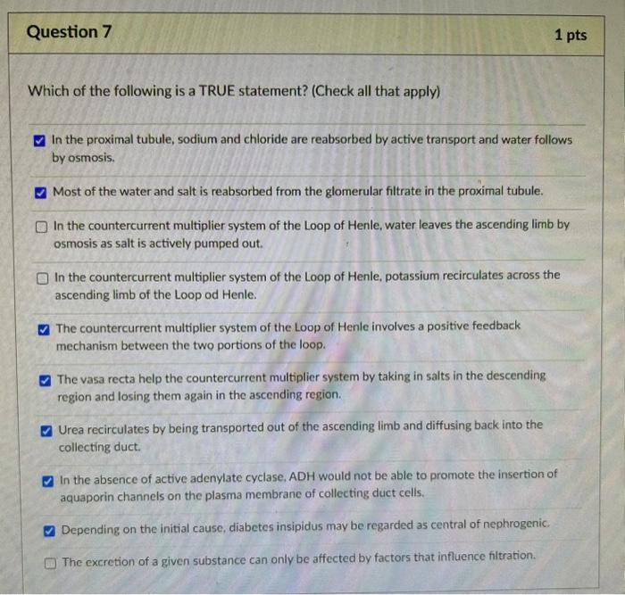 Solved Which of the following is a TRUE statement? (Check | Chegg.com