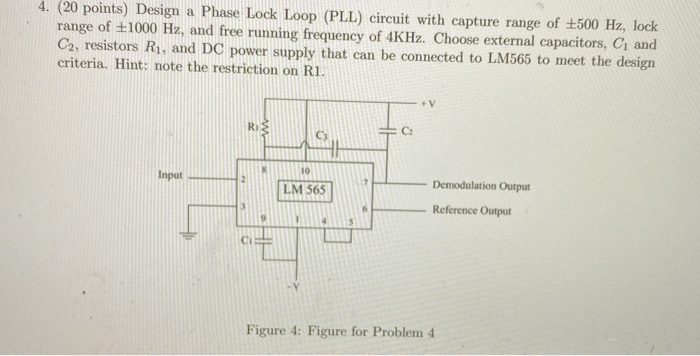 Solved 4. (20 points) Design a Phase Lock Loop (PLL) circuit | Chegg.com