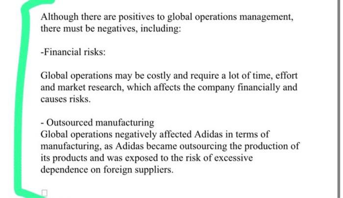 Adidas outsourced hot sale manufacturing