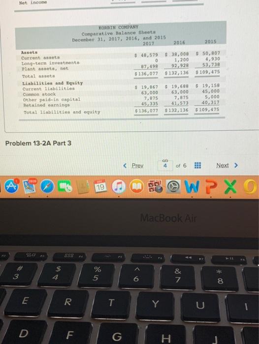 Solved Required Information Problem 13-2A Ratios, | Chegg.com