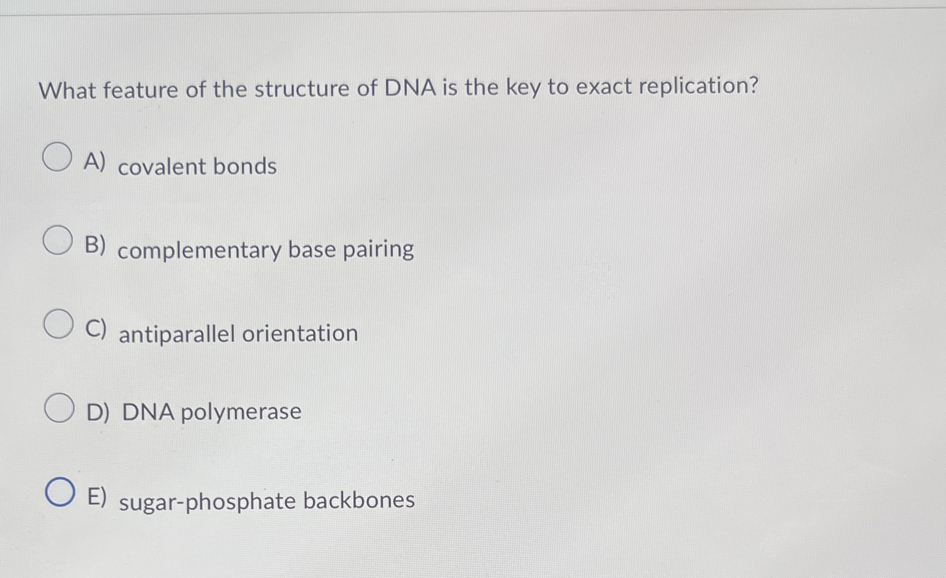 Solved What feature of the structure of DNA is the key to | Chegg.com