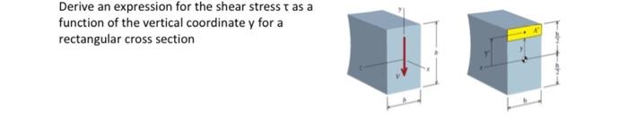 Solved Derive an expression for the shear stress t as a | Chegg.com