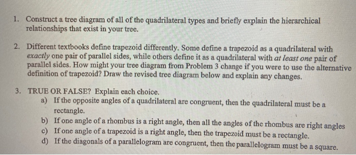 Solved 1. Construct a tree diagram of all of the | Chegg.com