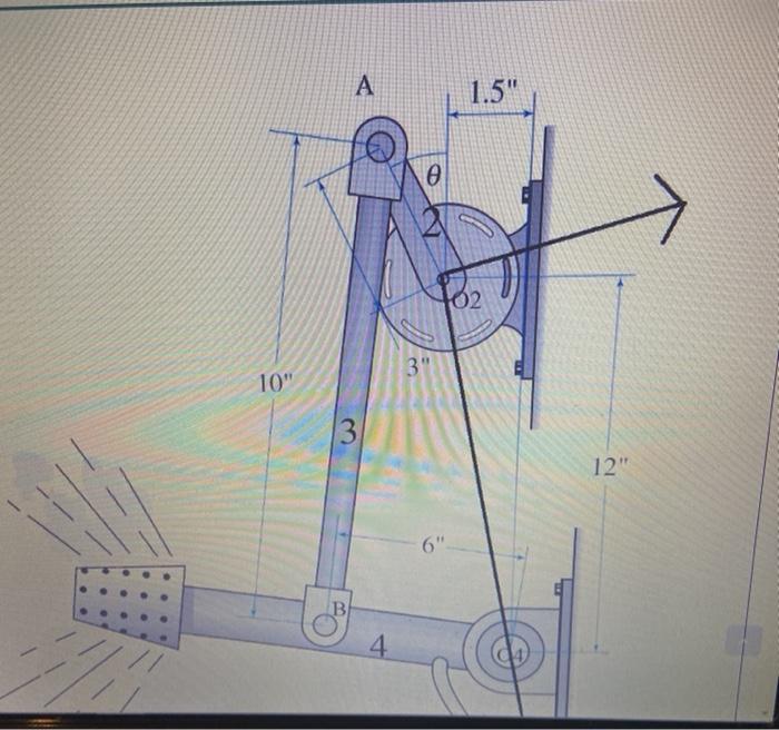 Solved The mechanism below is analyzed as a pin-jointed four | Chegg.com