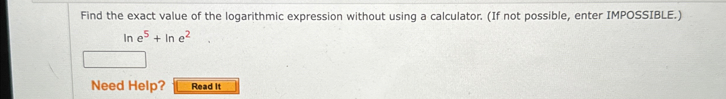 Solved Find the exact value of the logarithmic expression | Chegg.com