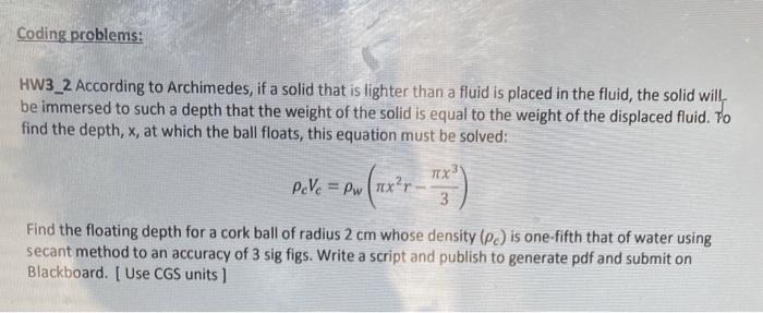 Solved I need the MATLAB program for the secant method of | Chegg.com