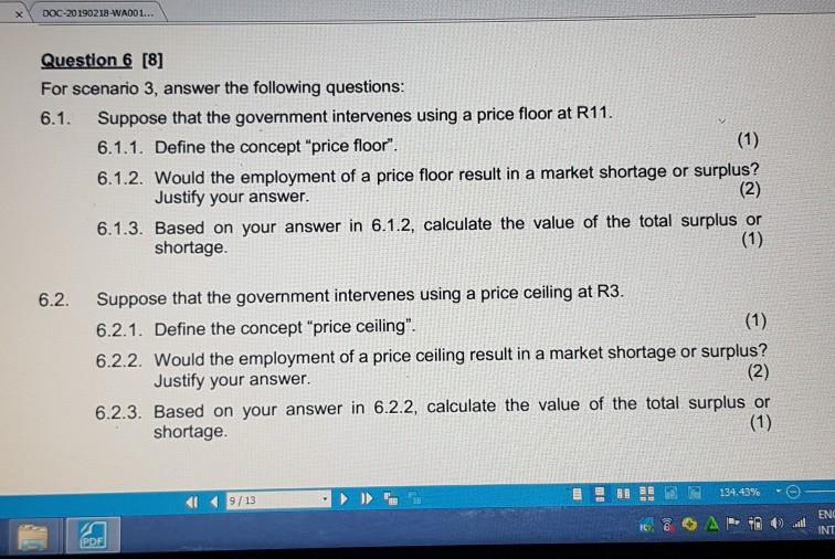 Solved read the following scenario and answer the questions | Chegg.com