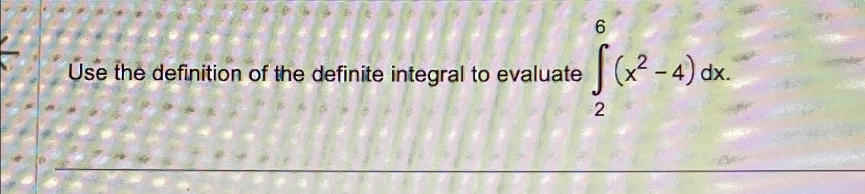 Solved Use the definition of the definite integral to | Chegg.com