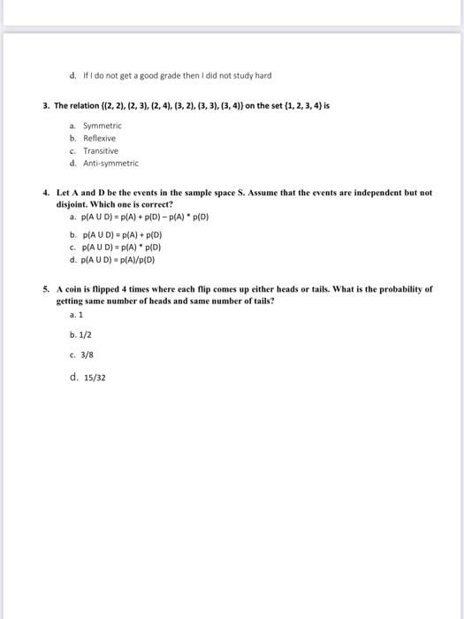 Solved 1. Let A = {0,4,6), B = {0,1,2,3,4,5,6), C = (4, 5, | Chegg.com