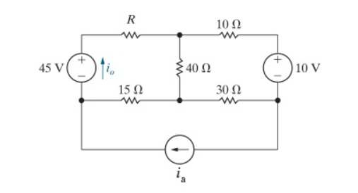 Solved In (Figure 1), ﻿take R = 8 \Omega and ia = 6 ﻿A. | Chegg.com