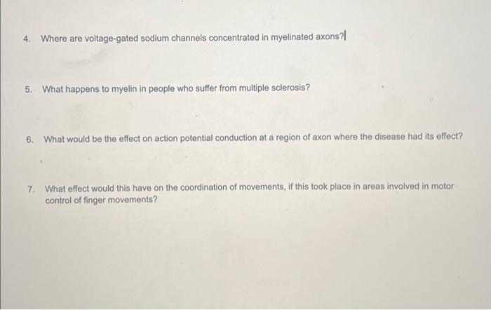 Solved 4. Where are voltage-gated sodium channels | Chegg.com